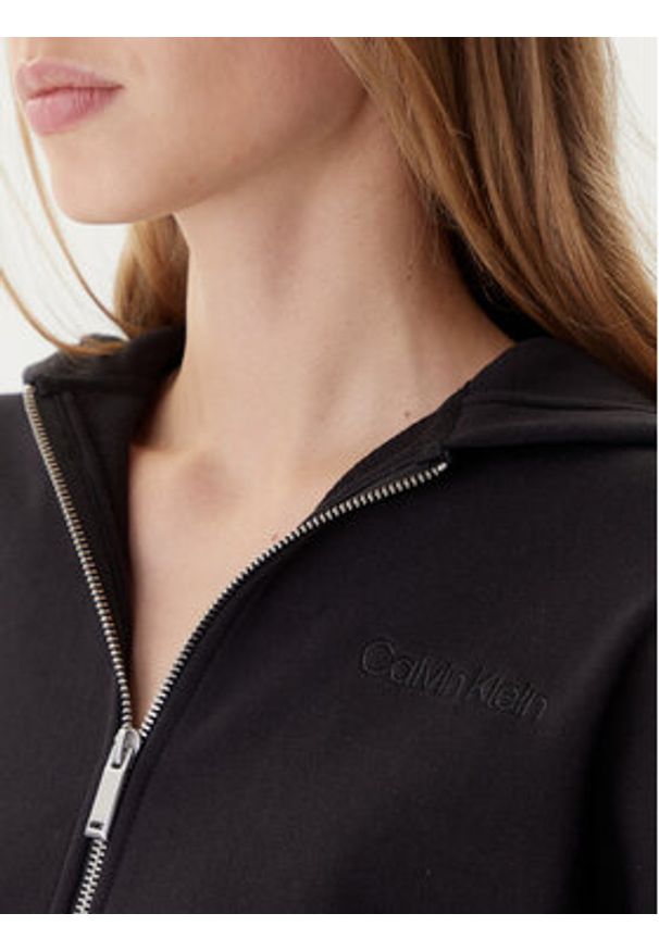 Calvin Klein Bluza LV044C211G Czarny Relaxed Fit. Kolor: czarny. Materiał: bawełna