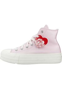 Converse - Buty CONVERSE CHUCK TAYLOR ALL STAR LIFT PLATFORM VALENTINE´S DAY Rose. Kolor: różowy. Materiał: tkanina. Obcas: na platformie #2