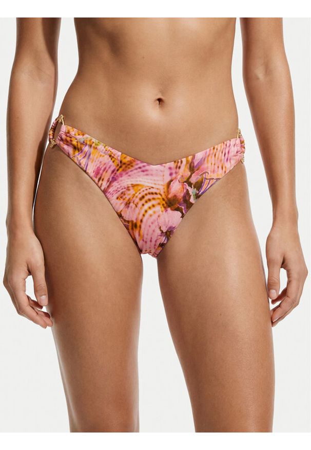 Guess Dół od bikini E6GO23 MC04R Różowy. Kolor: różowy. Materiał: syntetyk