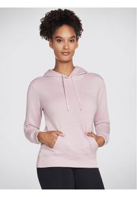 skechers - Skechers Bluza Signature Po Hoodie WHD116 Różowy Regular Fit. Kolor: różowy. Materiał: bawełna #1