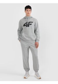 4f - 4F Spodnie dresowe joggery męskie - szare XL. Kolor: szary. Materiał: dresówka #1