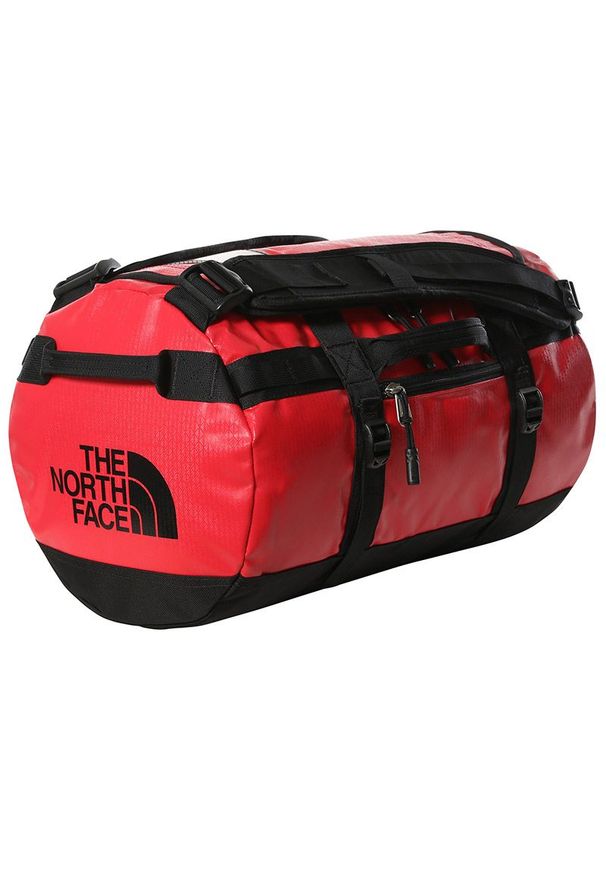 Torba The North Face Base Camp Duffel XS 0A52SSKZ31 - czerwona. Kolor: czerwony. Materiał: nylon. Wzór: paski