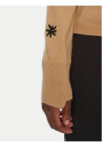 Rossignol Sweter Lina RLNWO09 Beżowy Regular Fit. Kolor: beżowy. Materiał: wełna, kaszmir