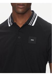 BOSS Polo 50538176 Czarny Regular Fit. Typ kołnierza: polo. Kolor: czarny. Materiał: bawełna #3