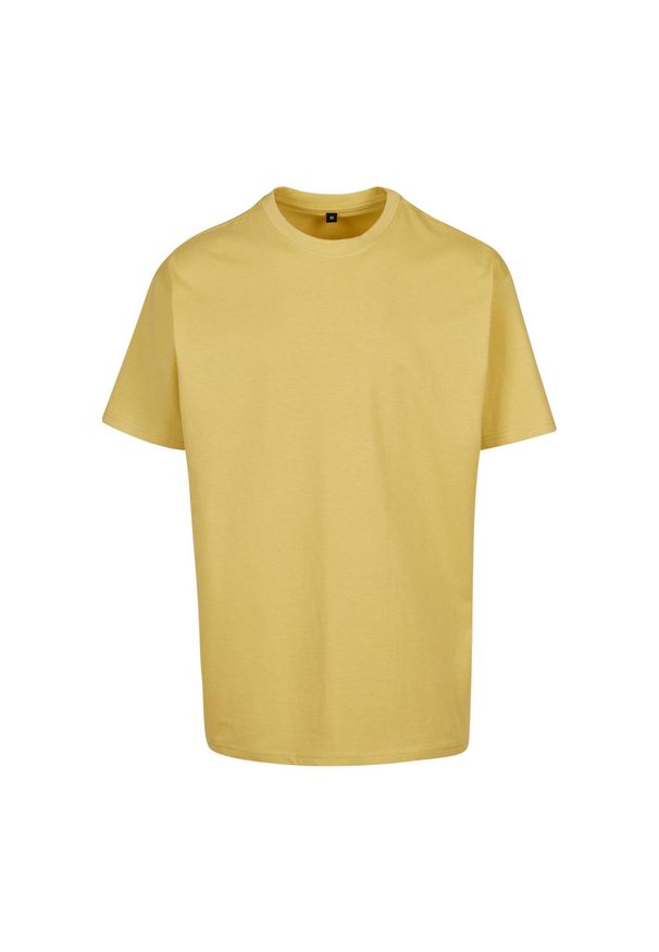 BUILD YOUR BRAND - Ponadwymiarowa Koszulka Dla Dorosłych Unisex Heavyweight. Kolor: żółty
