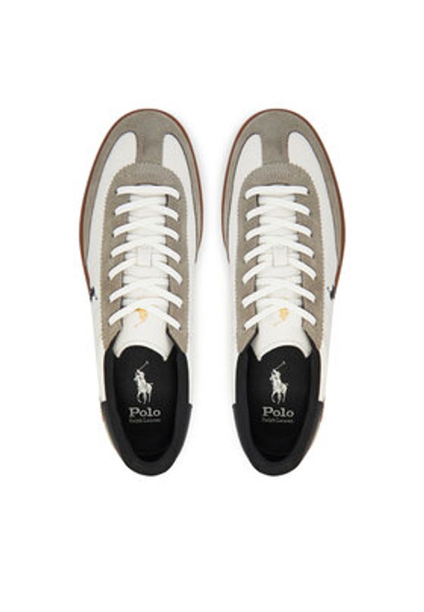 Polo Ralph Lauren Sneakersy Bedford 809968171003 Biały. Kolor: biały. Materiał: skóra, zamsz