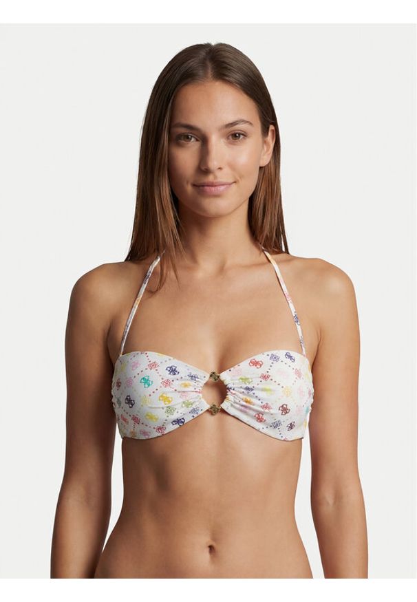 Guess Góra od bikini E6GJ38 MC04R Biały. Kolor: biały. Materiał: syntetyk