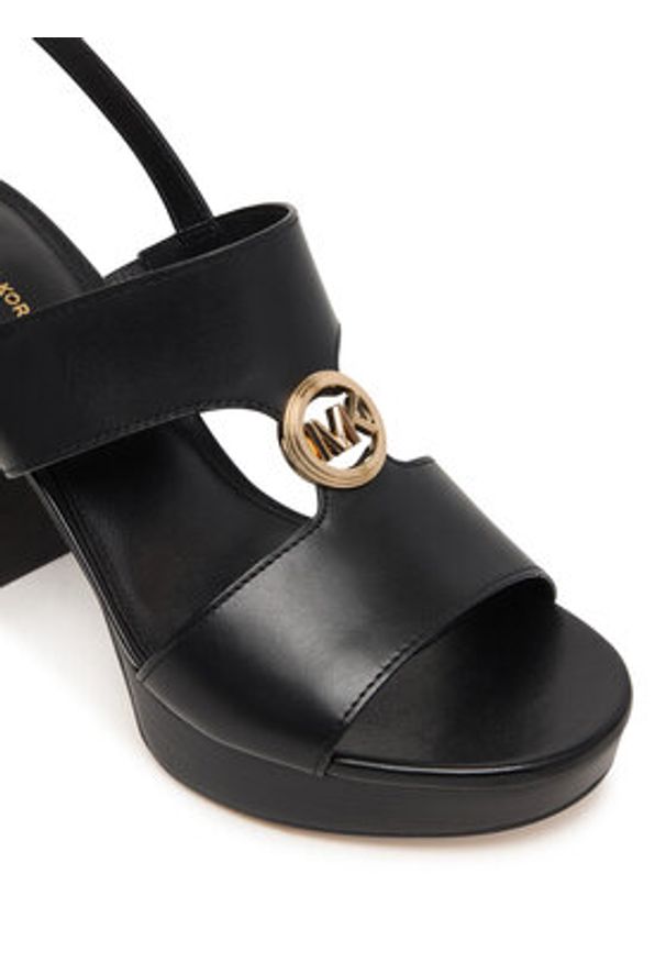 MICHAEL Michael Kors Sandały Erin Platform 40S6ERHS1L Czarny. Kolor: czarny. Materiał: skóra. Obcas: na platformie