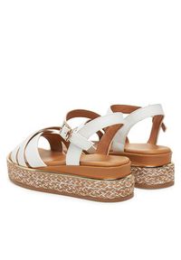 TOMMY HILFIGER - Tommy Hilfiger Espadryle T3A2-33790-0371 S Biały. Kolor: biały. Materiał: skóra