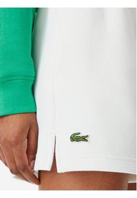 Lacoste Szorty sportowe GF9606 Biały Regular Fit. Kolor: biały. Materiał: bawełna