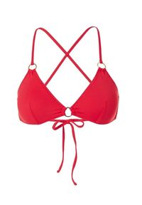 Melissa Odabash - MELISSA ODABASH - Top od bikini Sardegna. Kolor: czerwony. Materiał: materiał