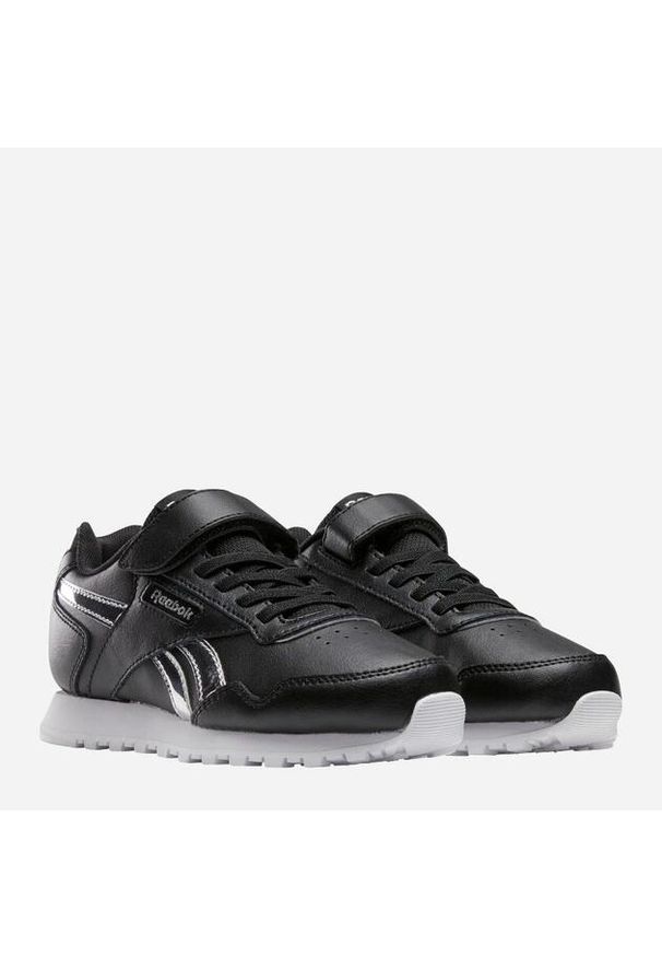 Buty sportowe dziecięce Reebok Royal Glide 1V sneakersy czarne (100222871). Kolor: czarny. Materiał: materiał, skóra, syntetyk. Szerokość cholewki: normalna. Model: Reebok Royal