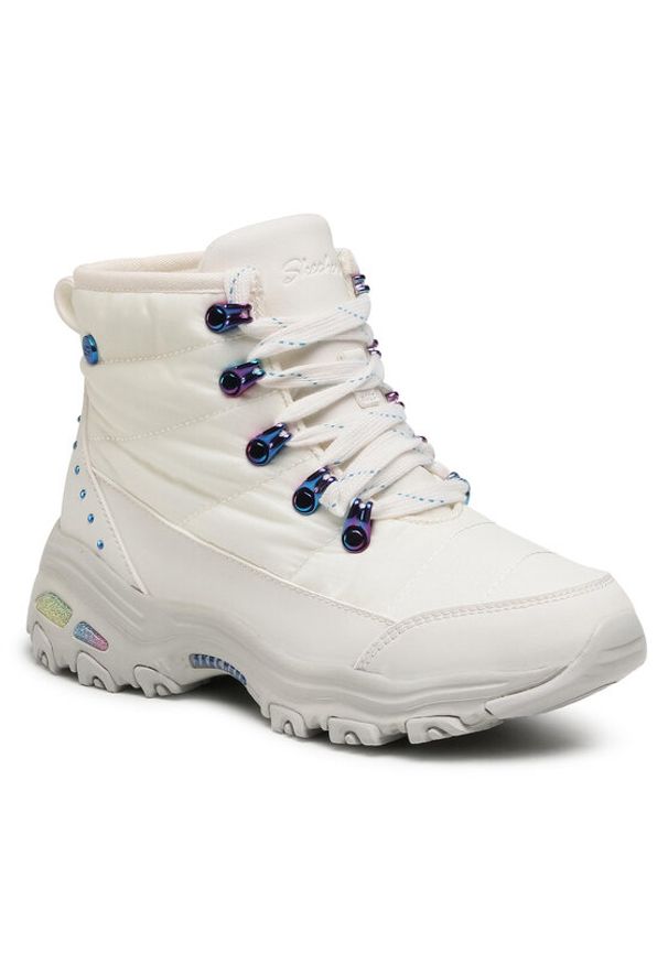 skechers - Skechers Śniegowce Weekender Puffer 167088/WMLT Biały. Kolor: biały. Materiał: materiał