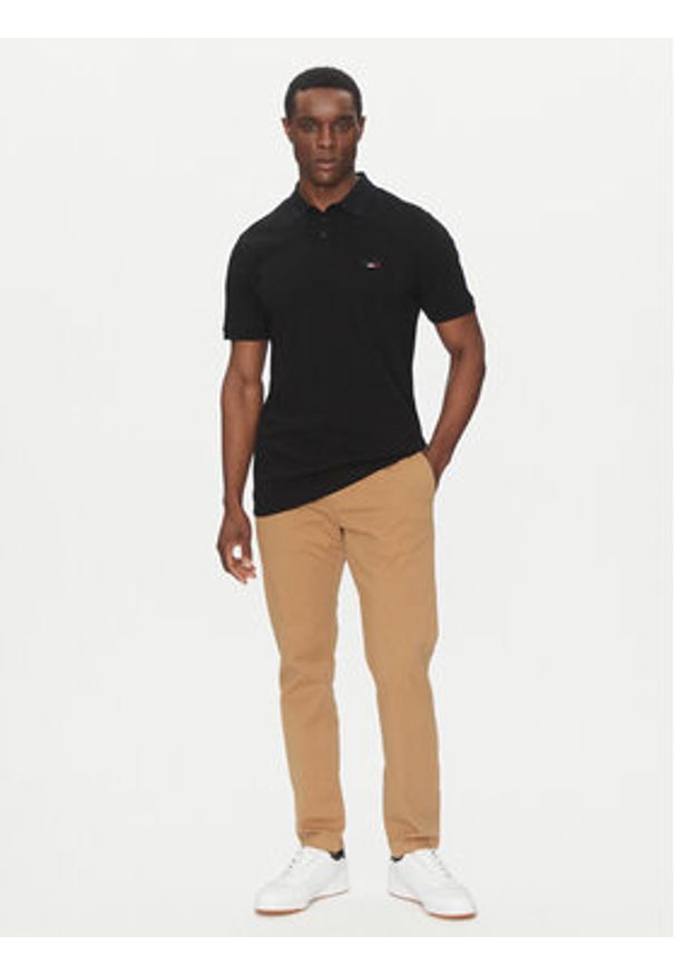 Hechter Paris Polo Pique H-Eco 74004 151902 Czarny Regular Fit. Typ kołnierza: polo. Kolor: czarny. Materiał: bawełna