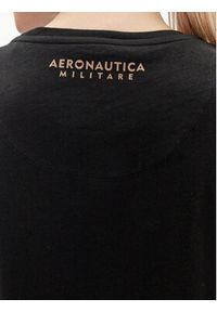 Aeronautica Militare T-Shirt 241TS2233DJ510 Czarny Regular Fit. Kolor: czarny. Materiał: bawełna