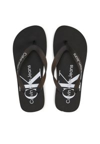 Calvin Klein Jeans Japonki Beach Sandal Monologo Tpu YW0YW01246 Czarny. Kolor: czarny