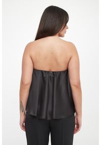 Twinset Milano - Top damski gorsetowy z satyny TWINSET. Typ kołnierza: dekolt gorset. Materiał: satyna #3