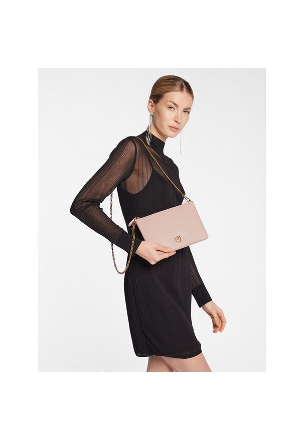 Pinko - Torebka PINKO. Kolor: różowy