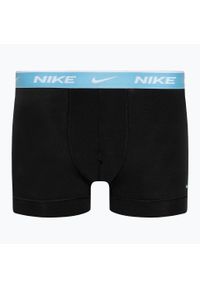 Bokserki męskie Nike Everyday Cotton Stretch Trunk 3 pary. Kolor: czarny, wielokolorowy, czerwony, brązowy, niebieski