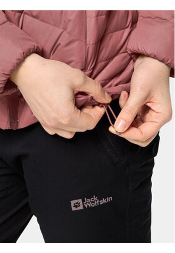 Jack Wolfskin Kurtka puchowa Tundra Down Hoody 1206642 Różowy Slim Fit. Kolor: różowy. Materiał: syntetyk
