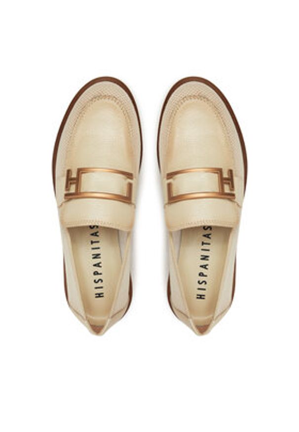 Hispanitas Loafersy HV254072 Écru. Materiał: skóra