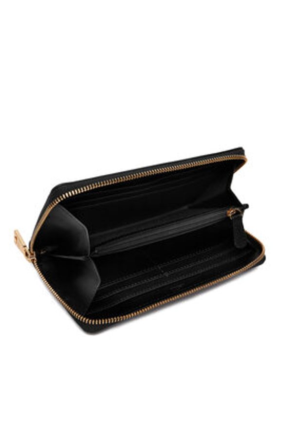 Love Moschino - LOVE MOSCHINO Portfel JC5513PP0OKE0000 Czarny. Kolor: czarny. Materiał: skóra