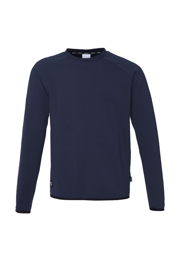 UHLSPORT - Bluza dziecięca Uhlsport ID. Kolor: niebieski, czarny, biały, wielokolorowy. Długość rękawa: raglanowy rękaw. Wzór: napisy. Sport: piłka nożna