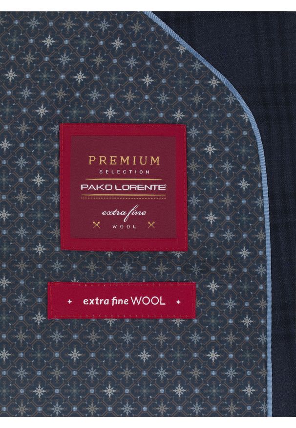 Pako Lorente - PAKO LORENTE – Granatowa marynarka garniturowa P21WP-3G-035-G. Kolor: niebieski. Materiał: wełna
