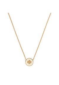 Tory Burch Naszyjnik Kira Enamel Pendant 90549 Biały. Materiał: metalowe. Kolor: biały #3