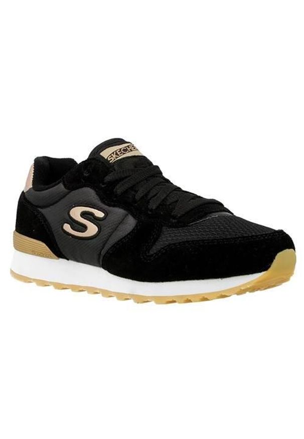 skechers - Buty do chodzenia damskie Skechers 111BLK. Zapięcie: sznurówki. Kolor: czarny. Materiał: materiał, syntetyk, tkanina. Szerokość cholewki: normalna. Sport: turystyka piesza