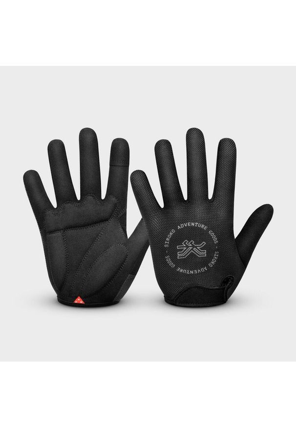 Rękawiczki rowerowe Gravel unisex SIROKO Frontier. Kolor: czarny. Materiał: tkanina. Sport: kolarstwo