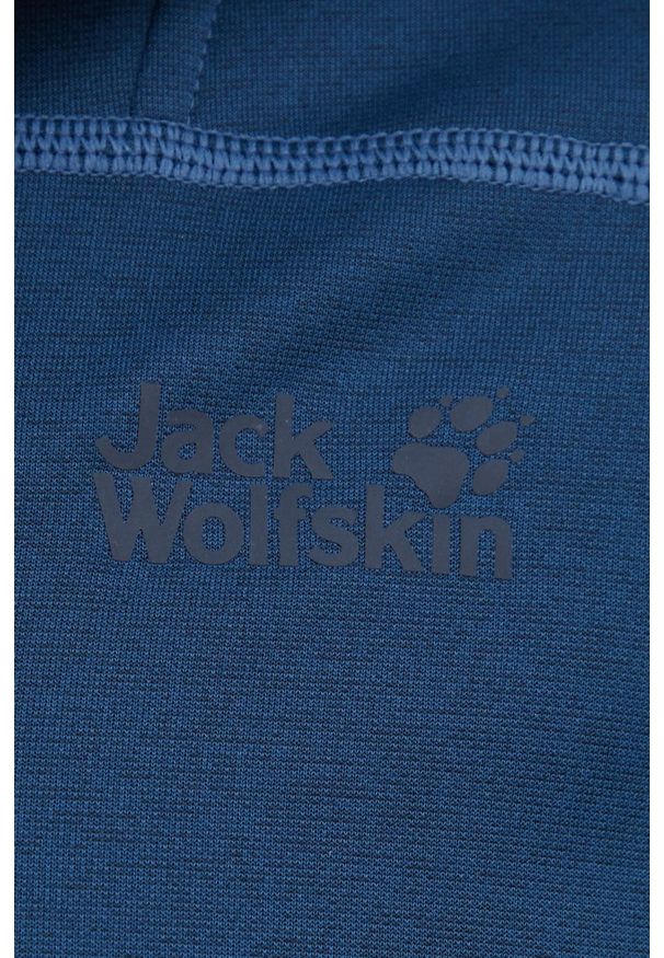 Jack Wolfskin bluza sportowa Horizon męska z kapturem gładka. Typ kołnierza: kaptur. Kolor: niebieski. Materiał: polar, materiał, włókno, skóra. Wzór: gładki. Styl: sportowy