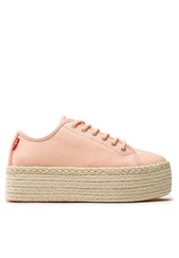 Levi's® Espadryle 234195-733-75 Pomarańczowy. Kolor: pomarańczowy. Materiał: materiał