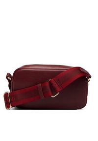 TOMMY HILFIGER - Tommy Hilfiger Torebka Th Essential Camera Bag AW0AW18370 Bordowy. Kolor: czerwony. Materiał: skórzane #5