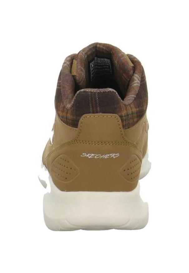 skechers - Buty do chodzenia damskie Skechers Ultra Flex Just Chill. Zapięcie: sznurówki. Kolor: brązowy. Materiał: syntetyk, tkanina, skóra, materiał. Szerokość cholewki: normalna. Model: Skechers Sport. Sport: turystyka piesza