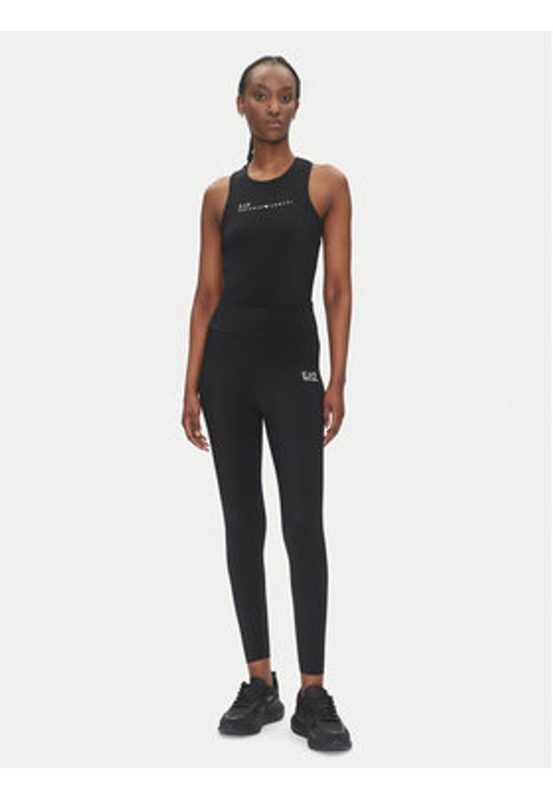 EA7 Emporio Armani Legginsy 7W000232 AF12625 UC001 Czarny Slim Fit. Kolor: czarny. Materiał: syntetyk