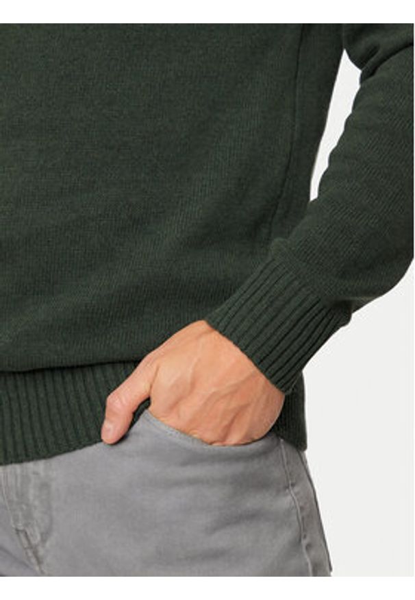 INDICODE Sweter Santorino 35-718 Zielony Regular Fit. Kolor: zielony. Materiał: syntetyk