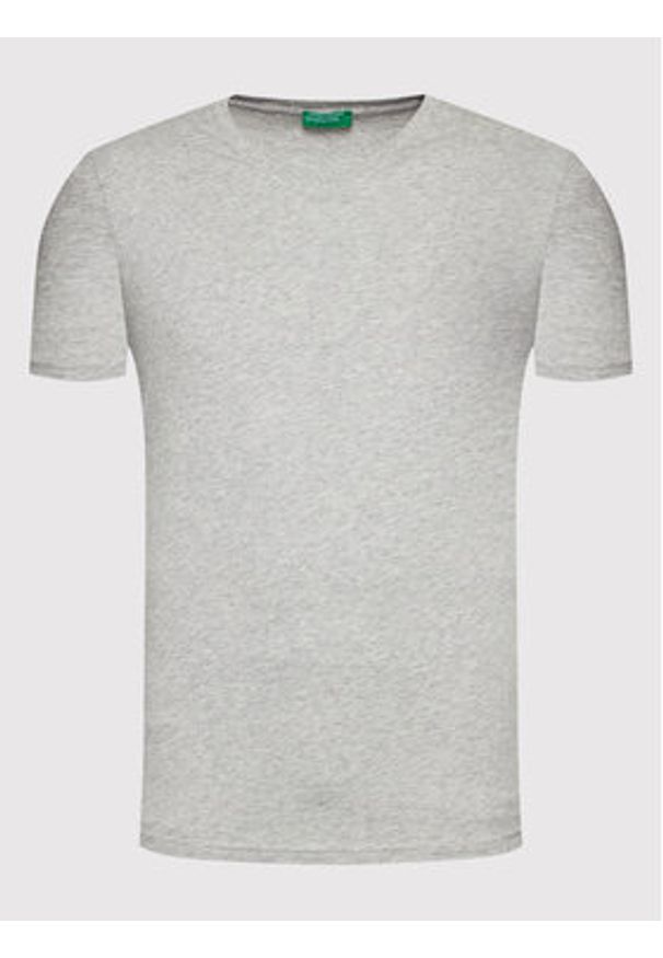 United Colors of Benetton - United Colors Of Benetton T-Shirt 3U53J4231 Szary Regular Fit. Kolor: szary. Materiał: bawełna