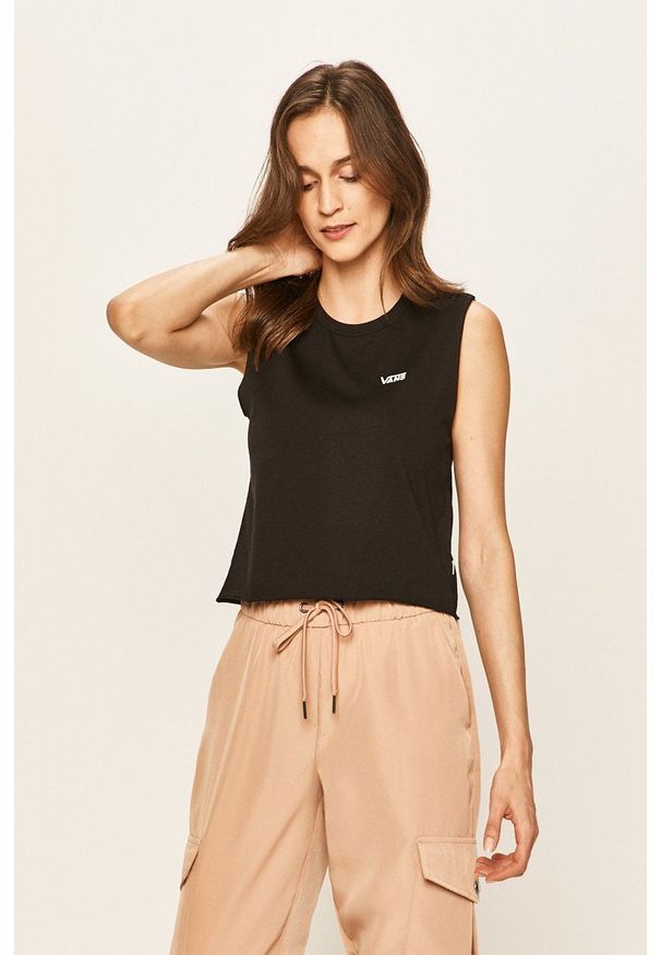 Vans - Top. Okazja: na co dzień. Kolor: czarny. Styl: casual