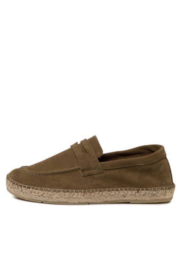 QUAZI Espadryle QZ-63-04-000619 Zielony. Kolor: zielony. Materiał: zamsz, skóra