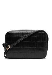 Calvin Klein Torebka Ck Croc Camera Bag LV04F3285G Czarny. Kolor: czarny. Materiał: skórzane #3