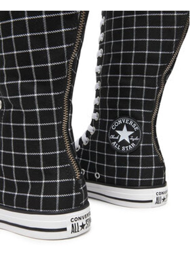 Converse Trampki Chuck Taylor All Star XXHi Plaid A13019C Czarny. Kolor: czarny. Materiał: materiał