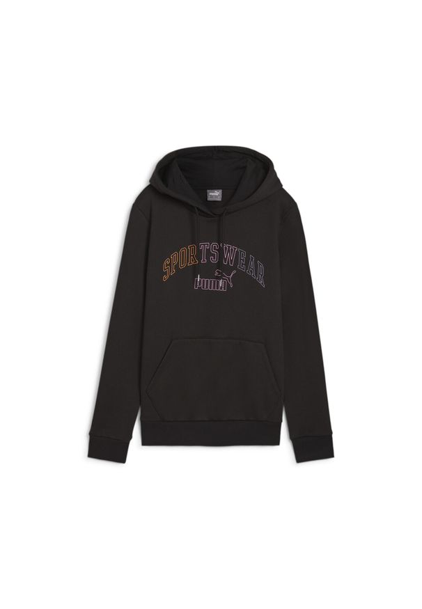 Puma - Damska bluza z kapturem ESS+ LOGO LAB PUMA Black. Typ kołnierza: kaptur. Kolor: czarny. Sport: fitness
