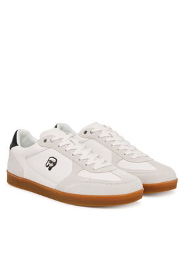 Karl Lagerfeld - KARL LAGERFELD Sneakersy Kandidate KL53833N Biały. Kolor: biały. Materiał: skóra, zamsz