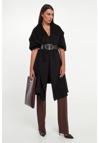 Elisabetta Franchi - Płaszcz ponczo damski wełniany ELISABETTA FRANCHI. Materiał: wełna #2