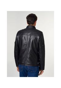 Ochnik - Krótka kurtka męska z wysokogatunkowej skóry. Kolor: czarny. Materiał: skóra. Długość: krótkie. Styl: klasyczny #3