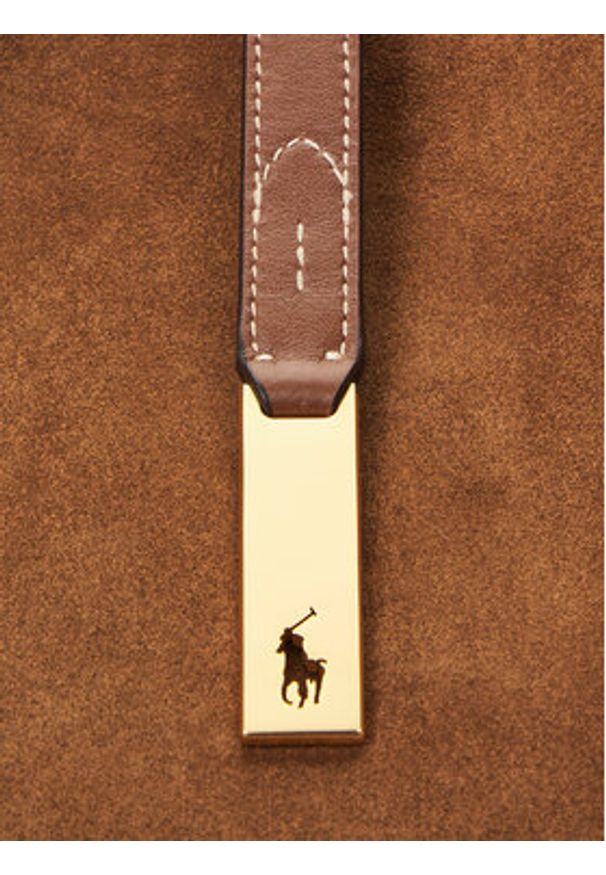 Polo Ralph Lauren Torebka 428938748001 Brązowy. Kolor: brązowy. Materiał: skórzane, zamszowe