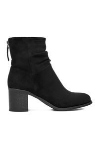 Jenny - JENNY Botki CEO-MARTINA WS14438-22 Czarny. Kolor: czarny. Materiał: materiał