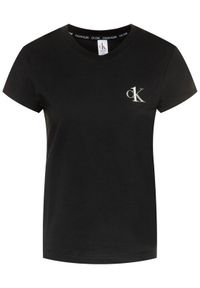 Calvin Klein Underwear Koszulka piżamowa 000QS6356E Czarny Regular Fit. Kolor: czarny. Materiał: bawełna #5