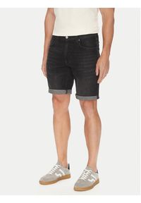Mustang Szorty jeansowe Washington 1016453 Czarny Straight Fit. Kolor: czarny. Materiał: bawełna #6